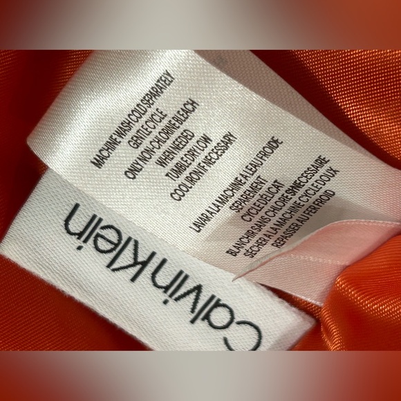 Men's Calvin Klein Navy Classic Nylon Bomber Jacket Size Small - Picture 10 of 15